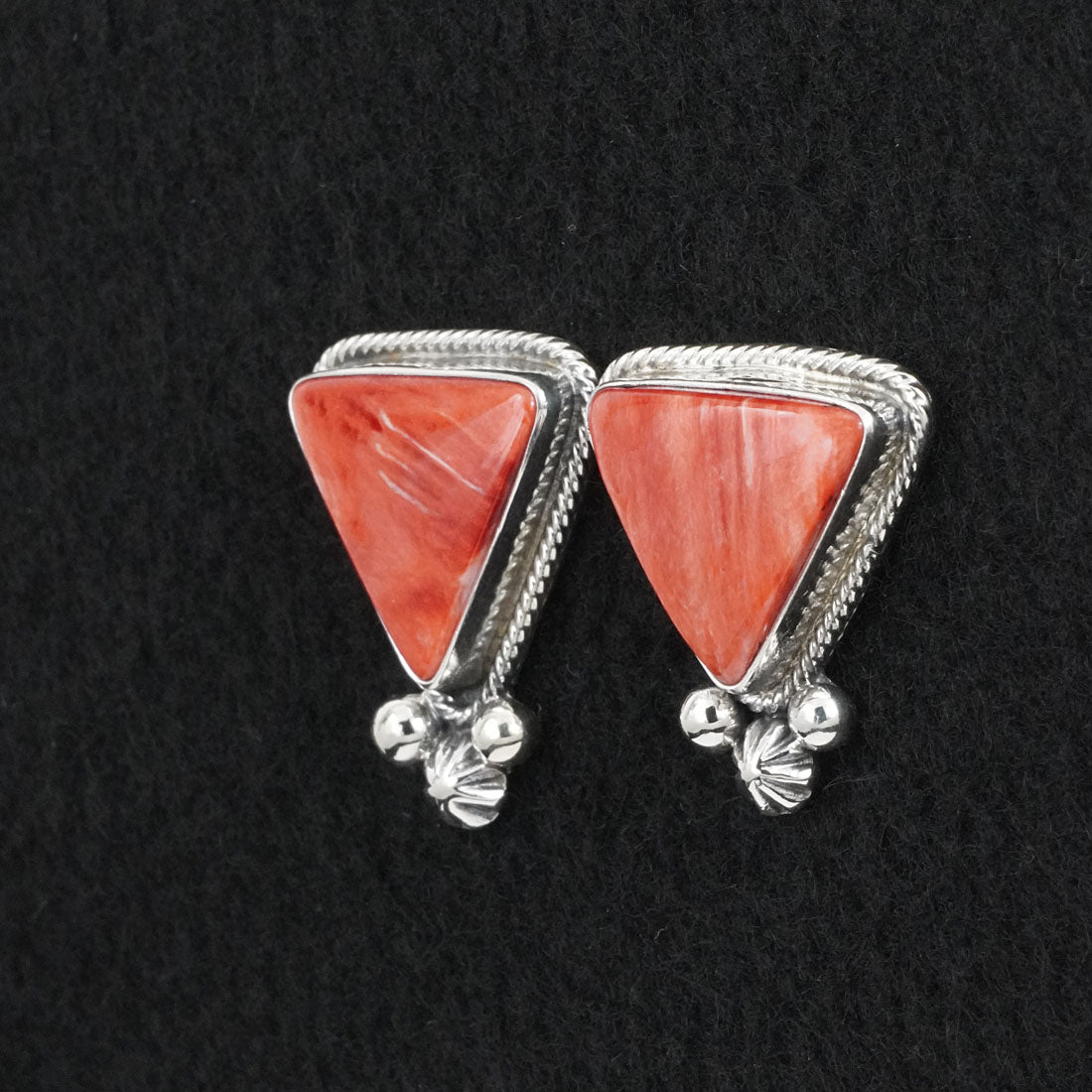 Paul Livingston Spiny Oyster & Sterling Silver Pendant Set