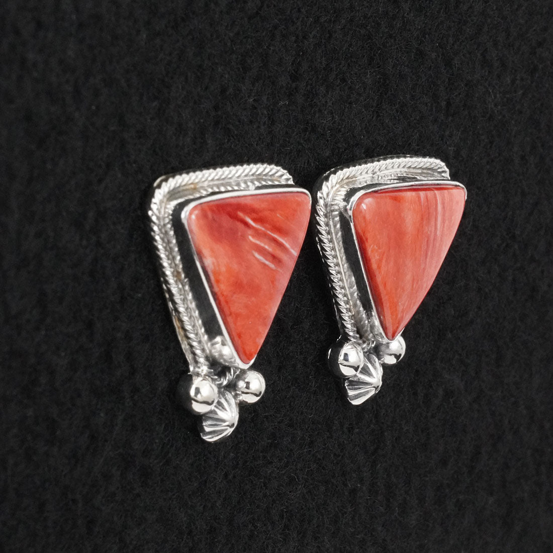 Paul Livingston Spiny Oyster & Sterling Silver Pendant Set