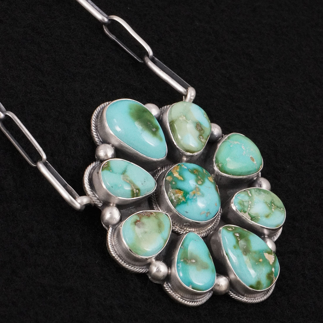 Paul Livingston Turquoise & Sterling Silver Necklace