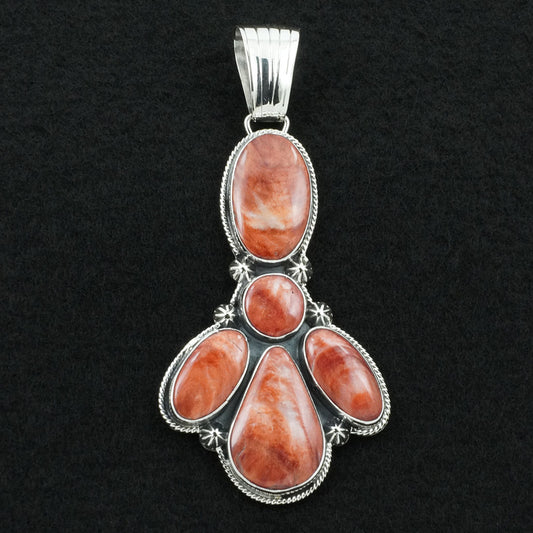 Paul Livingston Spiny Oyster & Sterling Silver Pendant