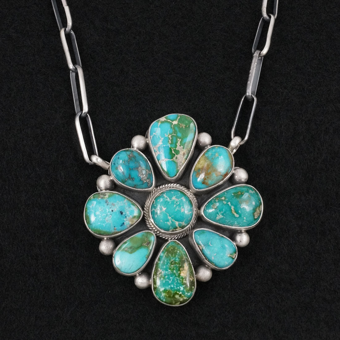 Paul Livingston Turquoise & Sterling Silver Necklace