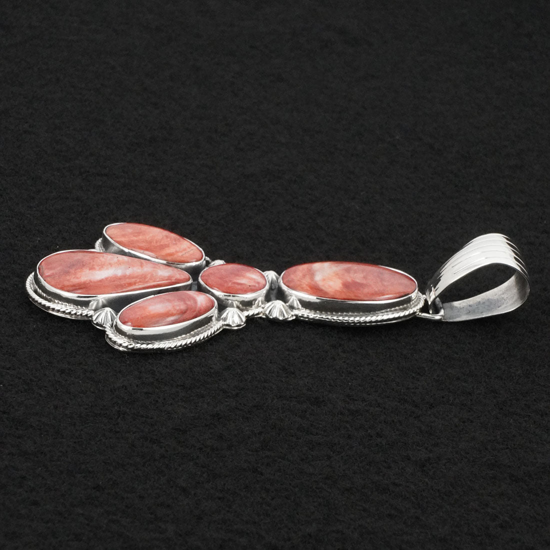 Paul Livingston Spiny Oyster & Sterling Silver Pendant