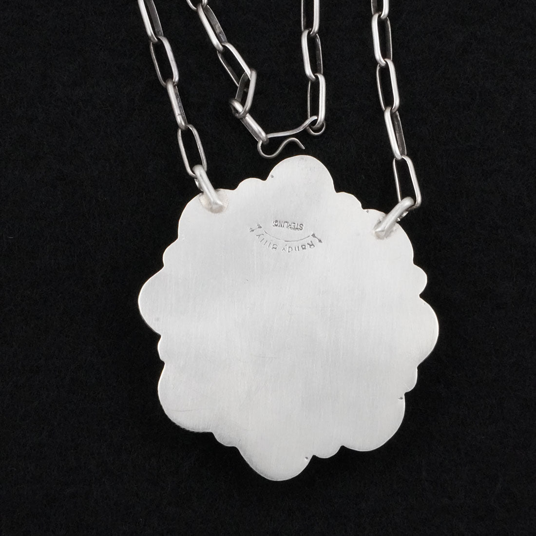 Randy Billy Turquoise, Spiny Oyster & Sterling Silver Necklace