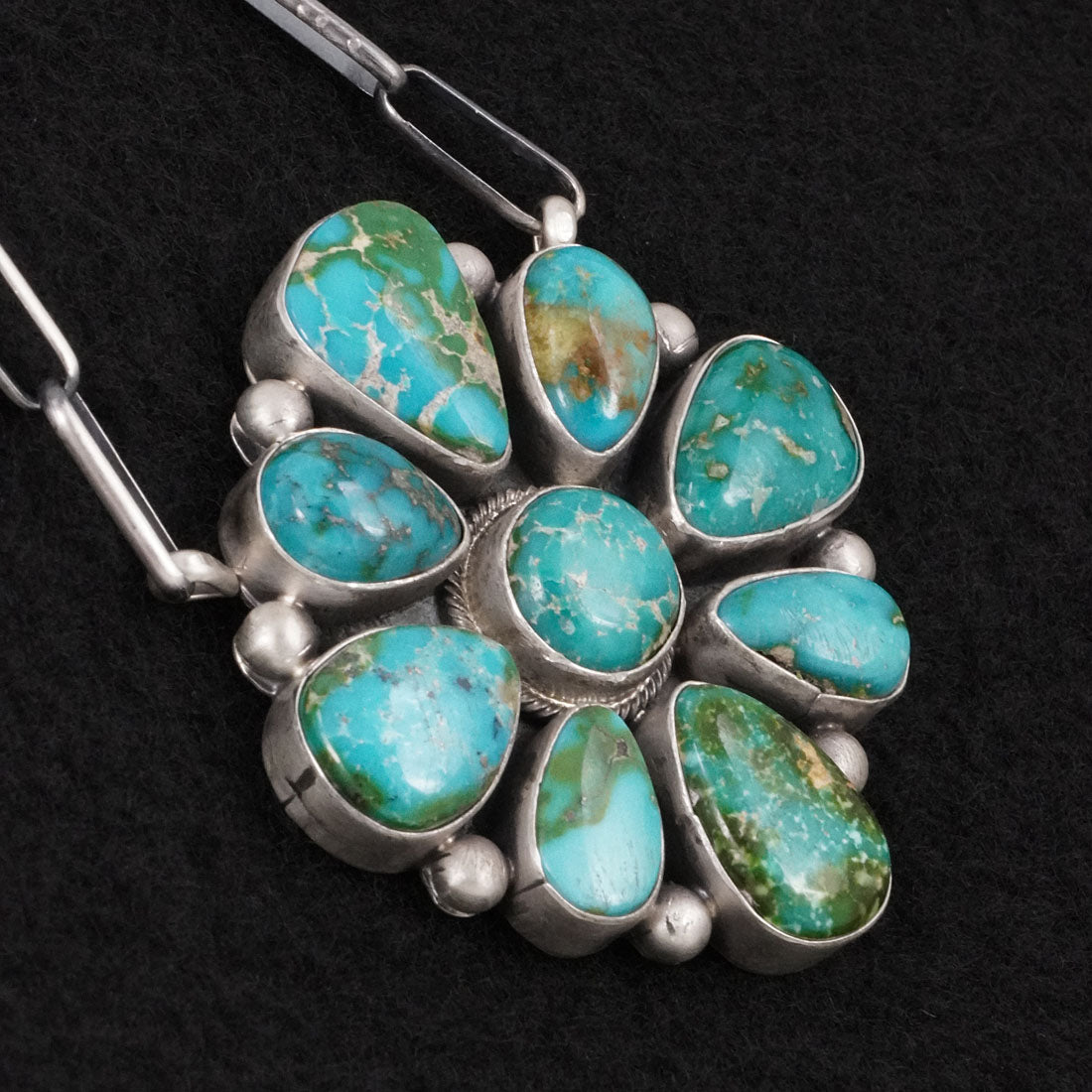 Paul Livingston Turquoise & Sterling Silver Necklace