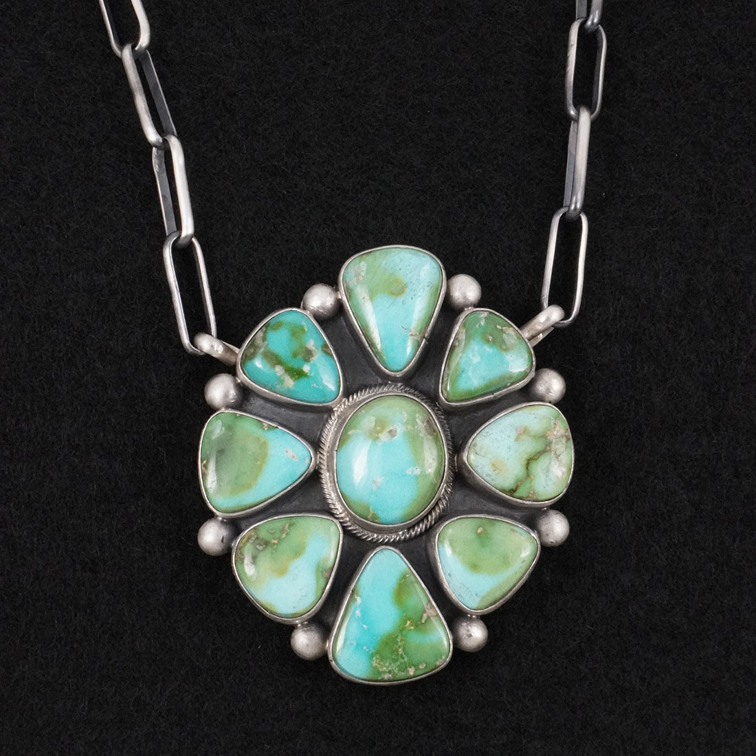 Paul Livingston Turquoise & Sterling Silver Necklace