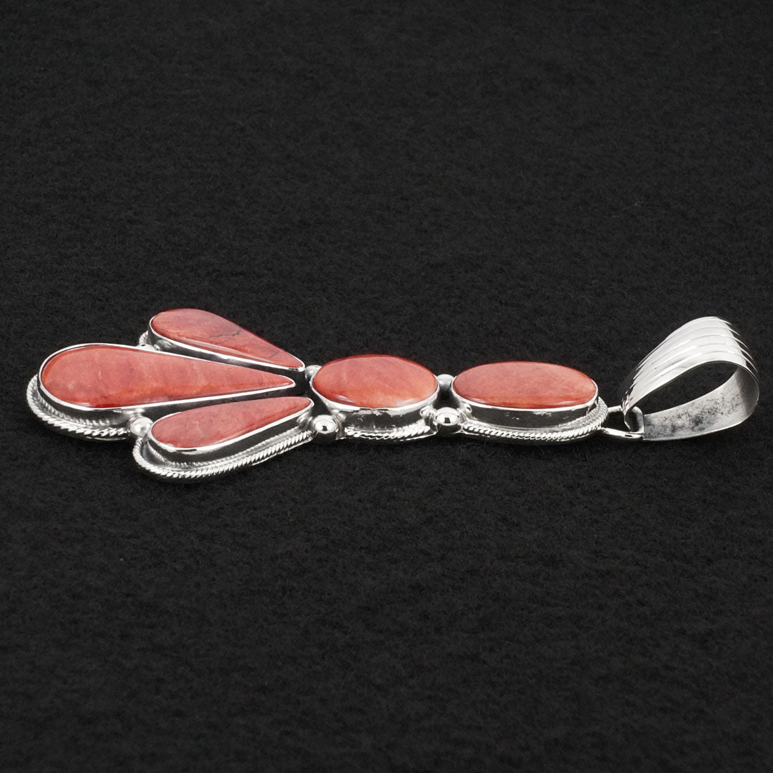 Paul Livingston Spiny Oyster & Sterling Silver Pendant