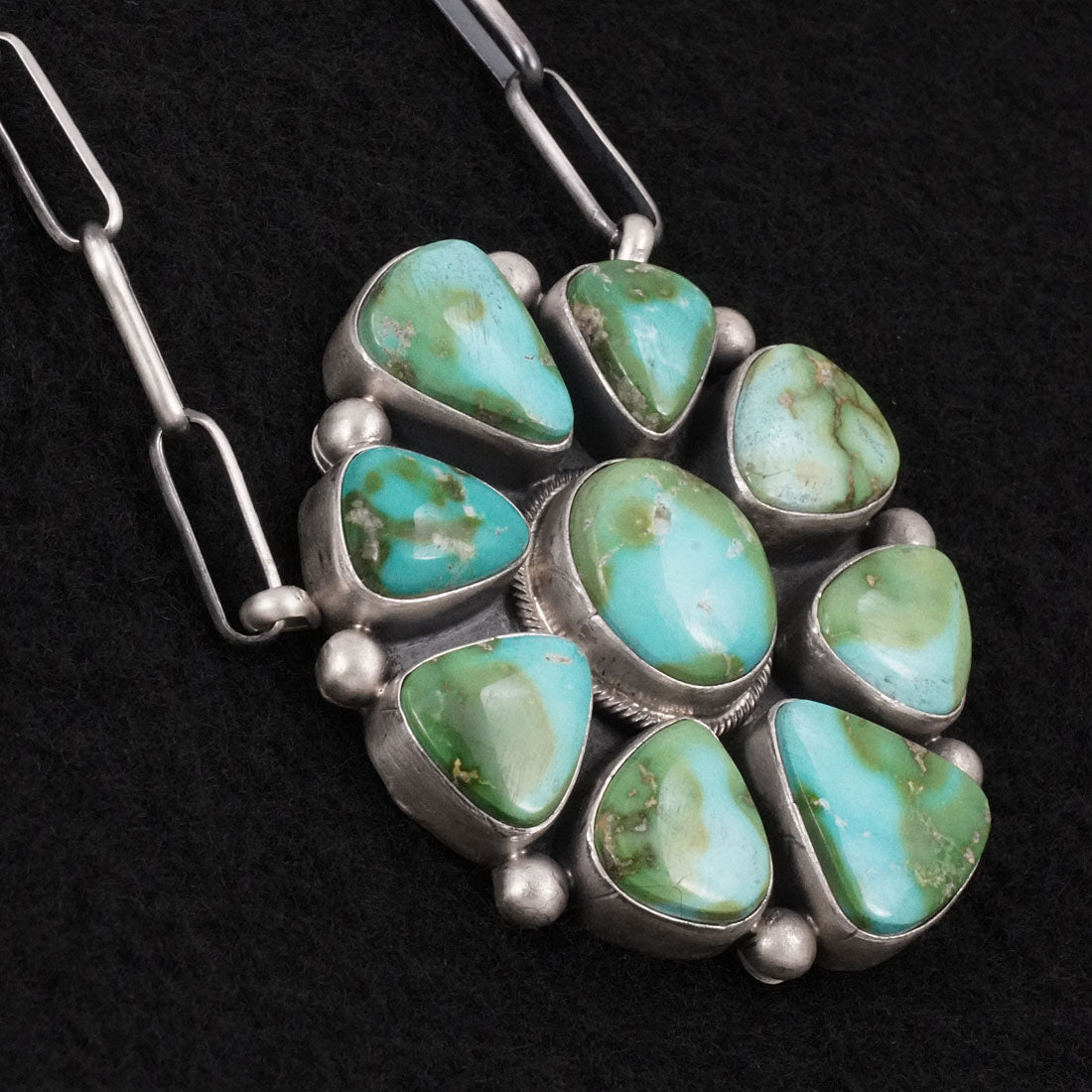 Paul Livingston Turquoise & Sterling Silver Necklace