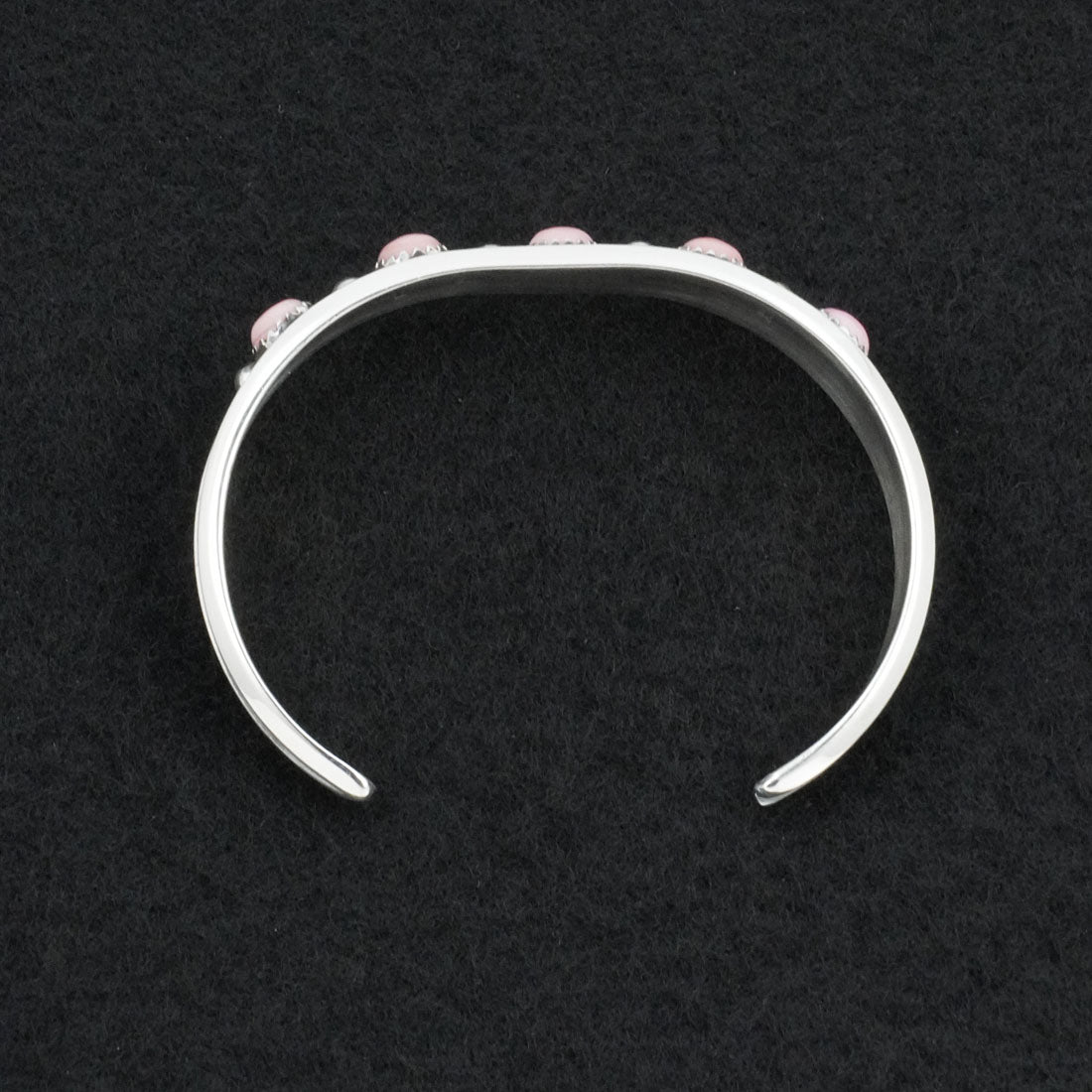 Paul Largo Pink Conch Shell & Sterling Silver Bracelet