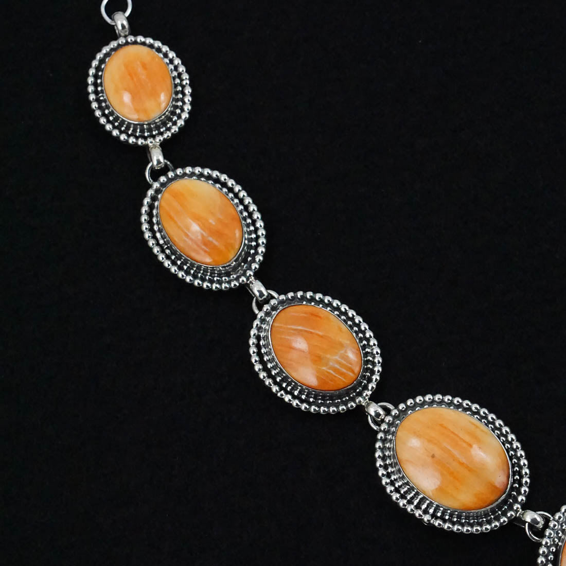 Darrin Livingston Spiny Oyster & Sterling Silver Necklace Set