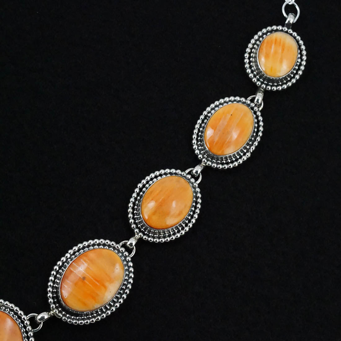Darrin Livingston Spiny Oyster & Sterling Silver Necklace Set
