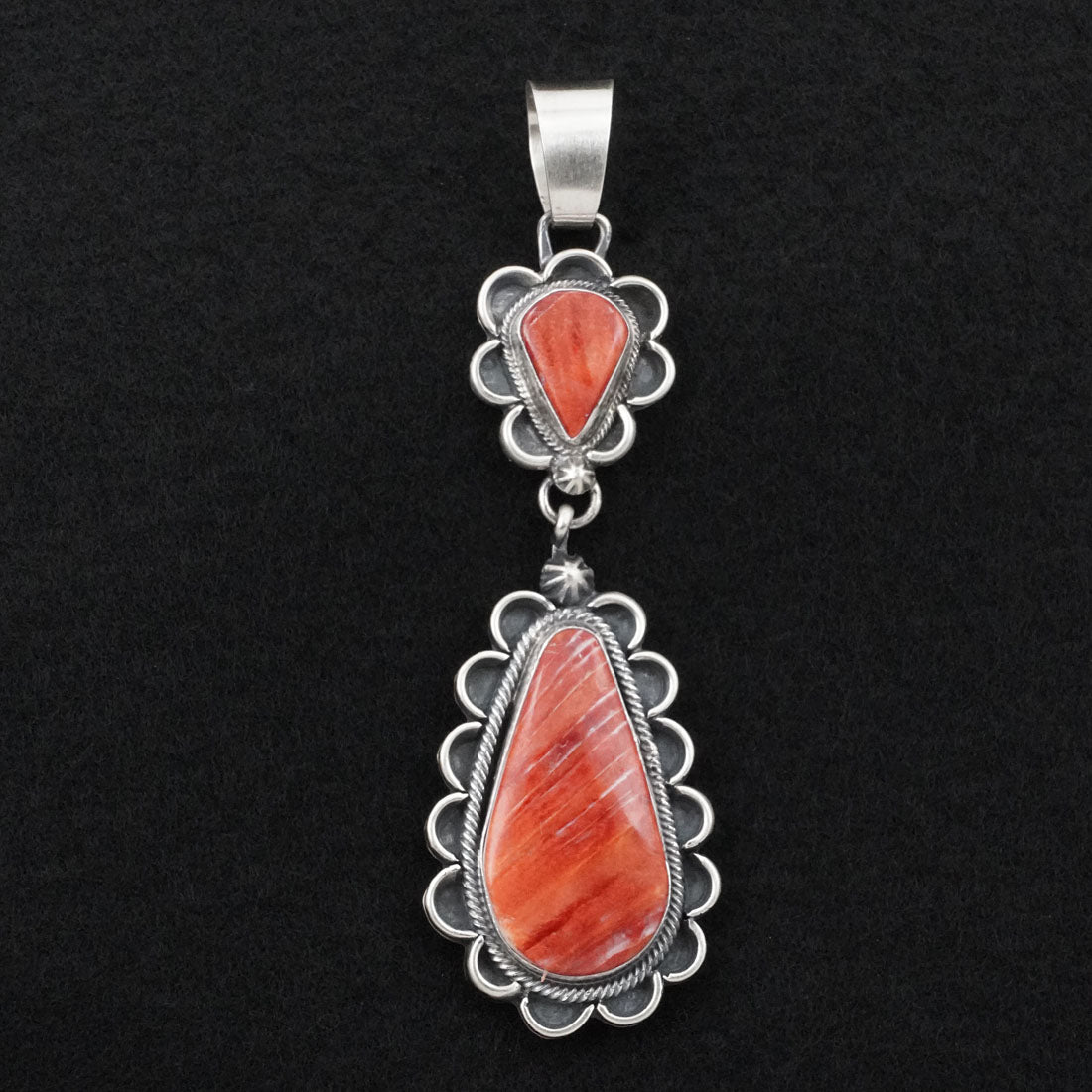 Bobby Johnson Spiny Oyster & Sterling Silver Pendant