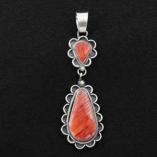 Bobby Johnson Spiny Oyster & Sterling Silver Pendant