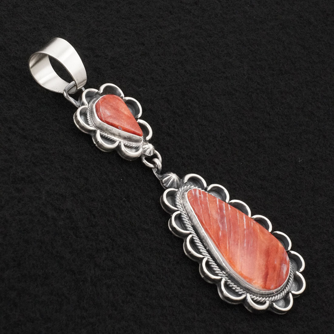 Bobby Johnson Spiny Oyster & Sterling Silver Pendant