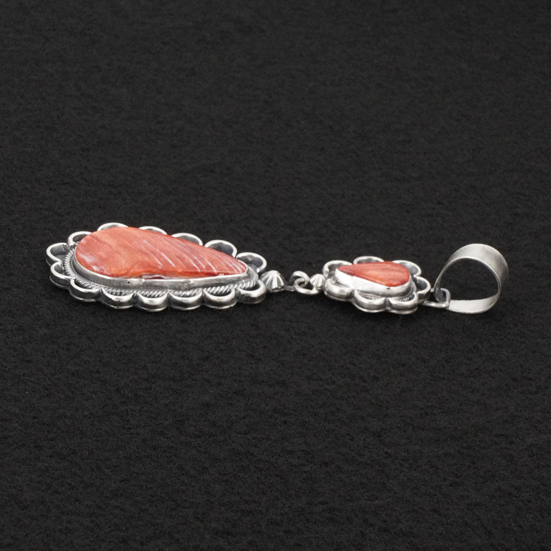 Bobby Johnson Spiny Oyster & Sterling Silver Pendant