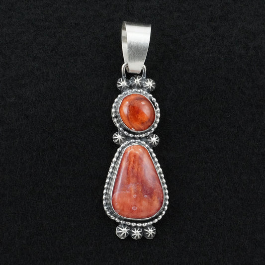 Bobby Johnson Spiny Oyster & Sterling Silver Pendant