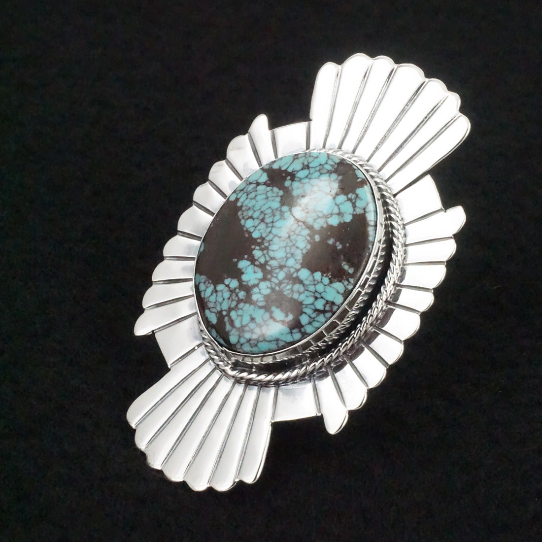 Randy Billy Turquoise & Sterling Silver Ring Size 7