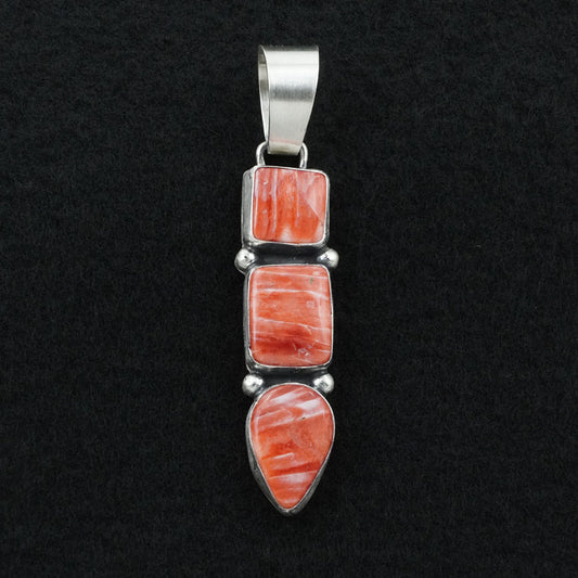 Bobby Johnson Spiny Oyster & Sterling Silver Pendant