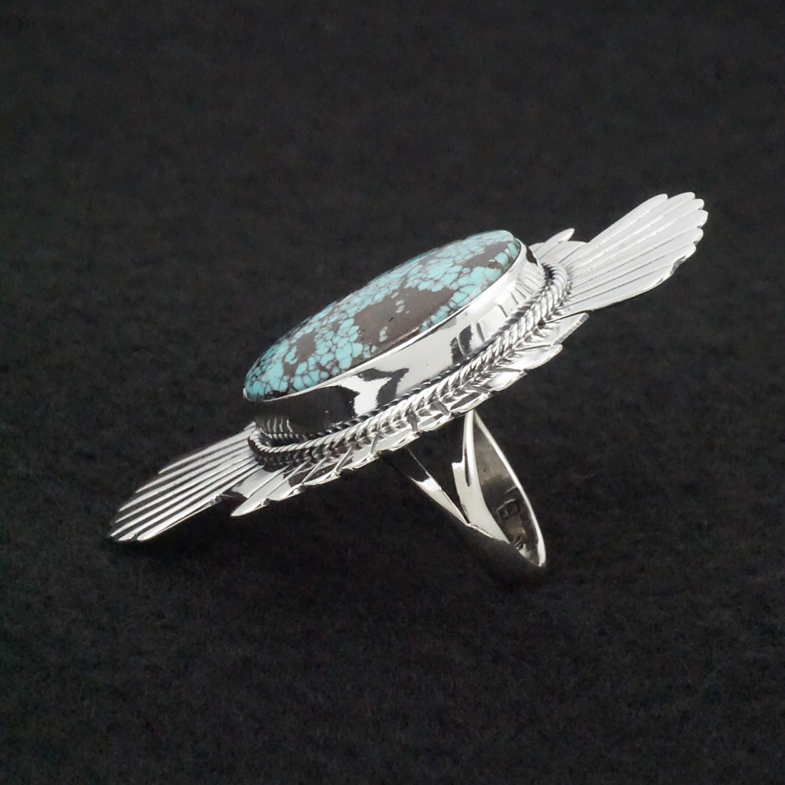 Randy Billy Turquoise & Sterling Silver Ring Size 7