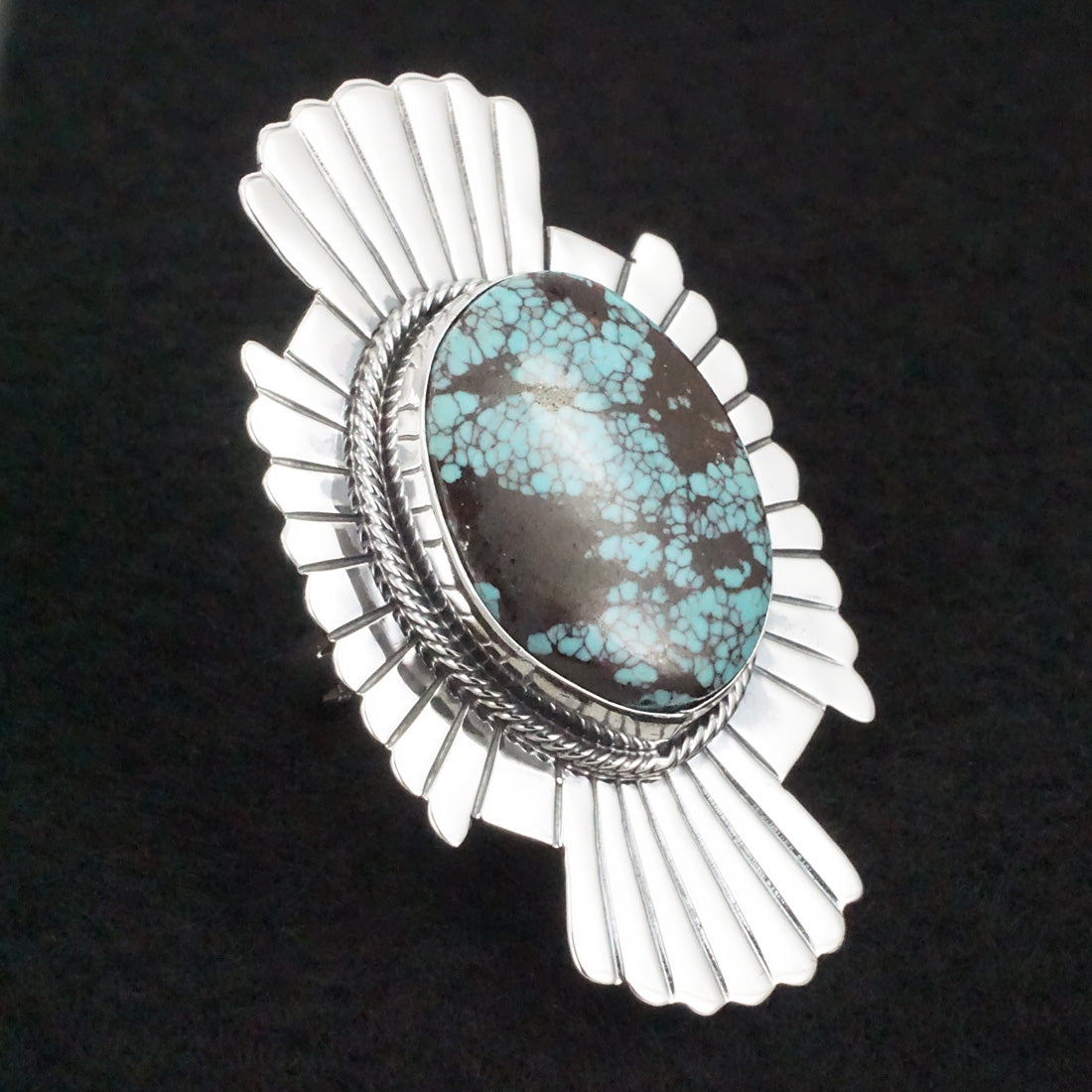 Randy Billy Turquoise & Sterling Silver Ring Size 7