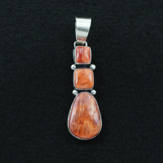 Bobby Johnson Spiny Oyster & Sterling Silver Pendant