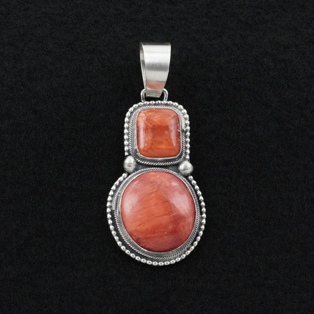 Bobby Johnson Spiny Oyster & Sterling Silver Pendant