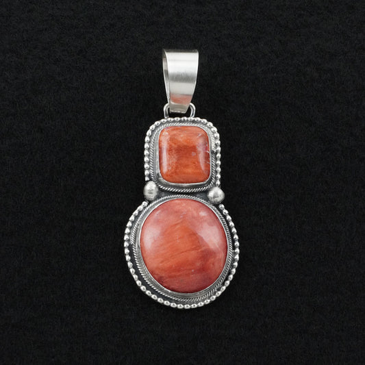 Bobby Johnson Spiny Oyster & Sterling Silver Pendant