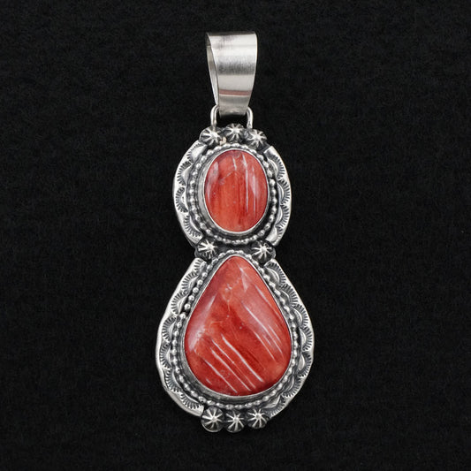 Bobby Johnson Spiny Oyster & Sterling Silver Pendant