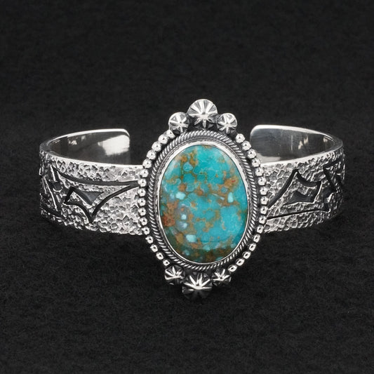 Daniel Benally Turquoise & Sterling Silver Bracelet