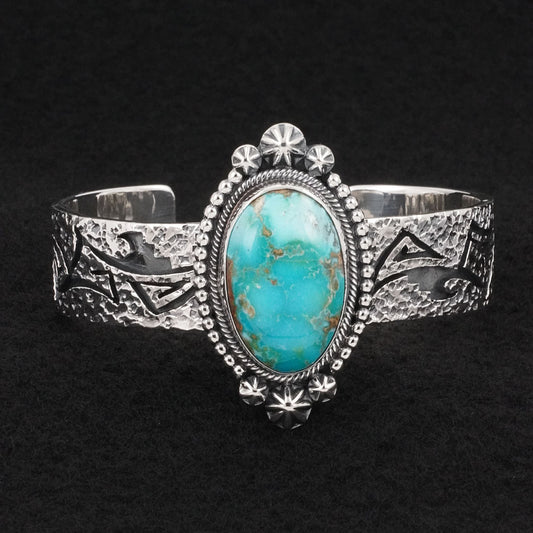 Daniel Benally Turquoise & Sterling Silver Bracelet