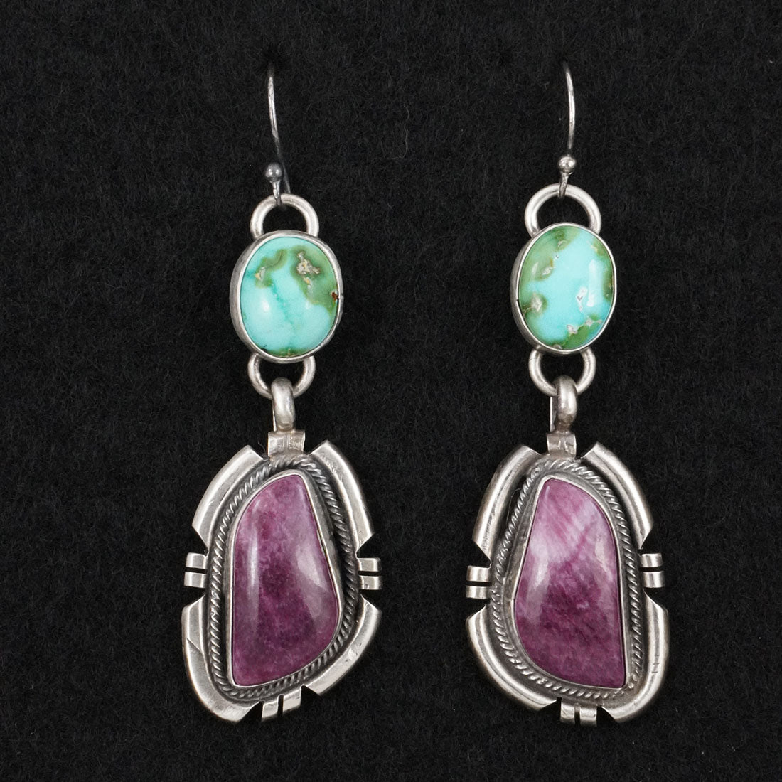 Randy Billy Turquoise, Spiny Oyster & Sterling Silver Necklace Set