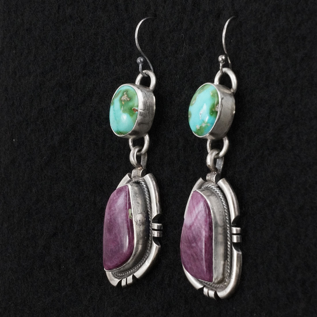Randy Billy Turquoise, Spiny Oyster & Sterling Silver Necklace Set