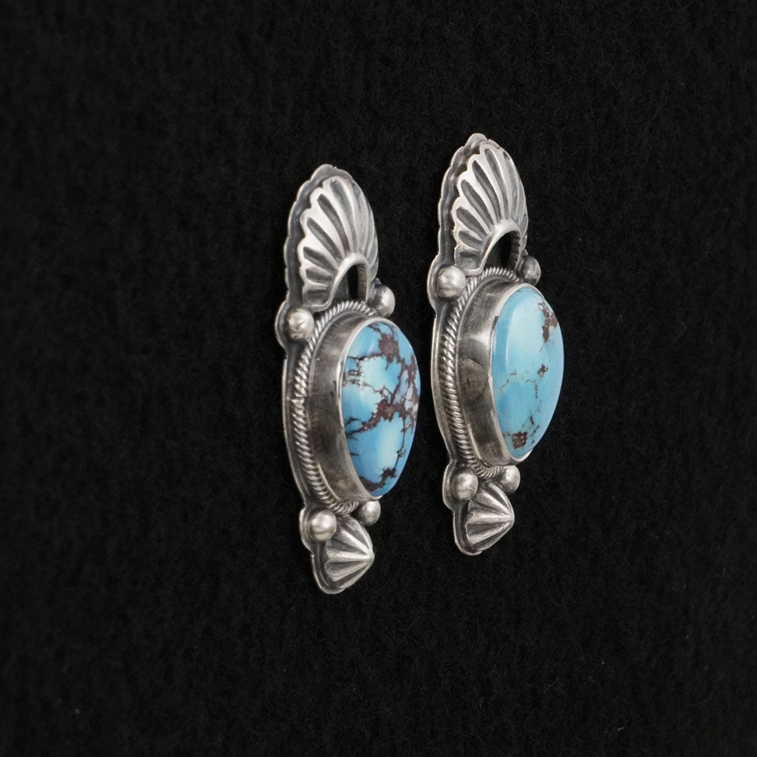 Randy Boyd Turquoise & Sterling Silver Squash Blossom Set