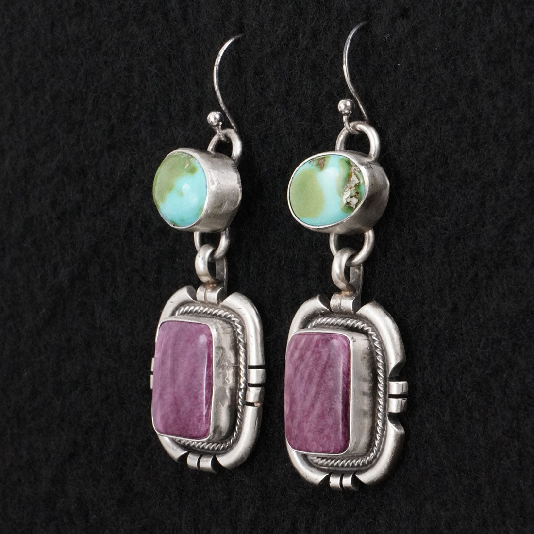 Randy Billy Turquoise, Spiny Oyster & Sterling Silver Necklace Set