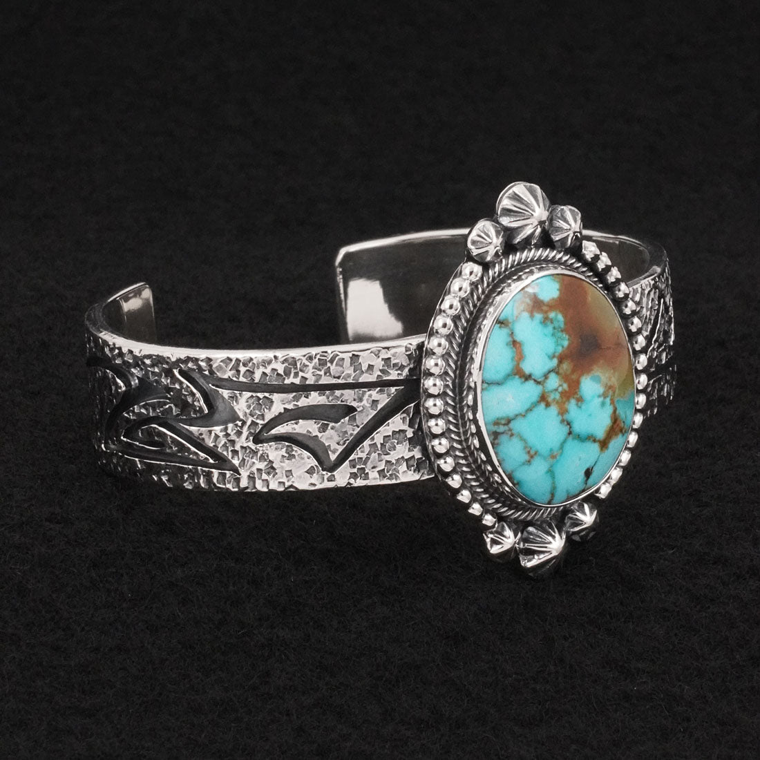 Daniel Benally Turquoise & Sterling Silver Bracelet