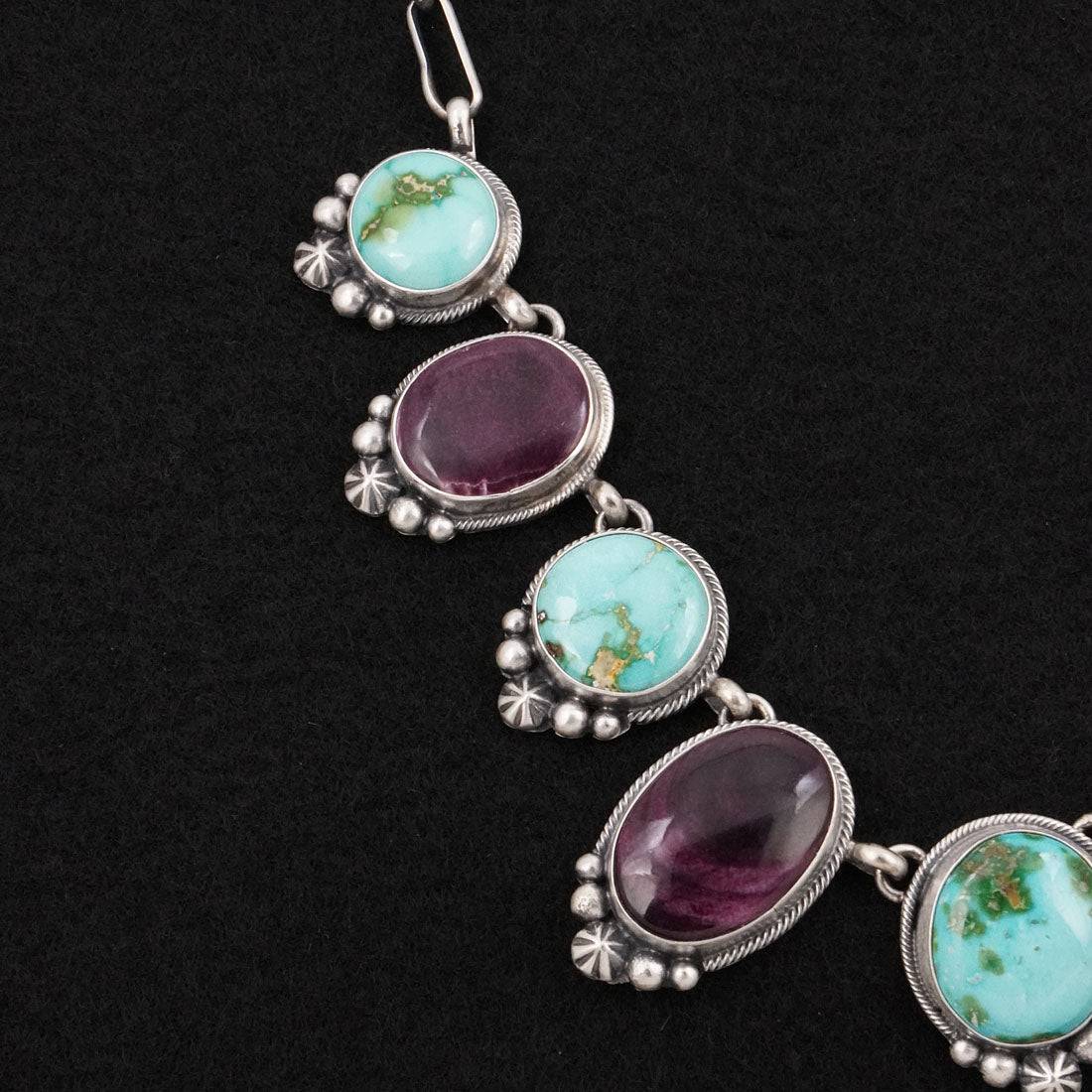 Darrin Livingston Turquoise, Spiny Oyster & Sterling Silver Necklace Set (Copy)