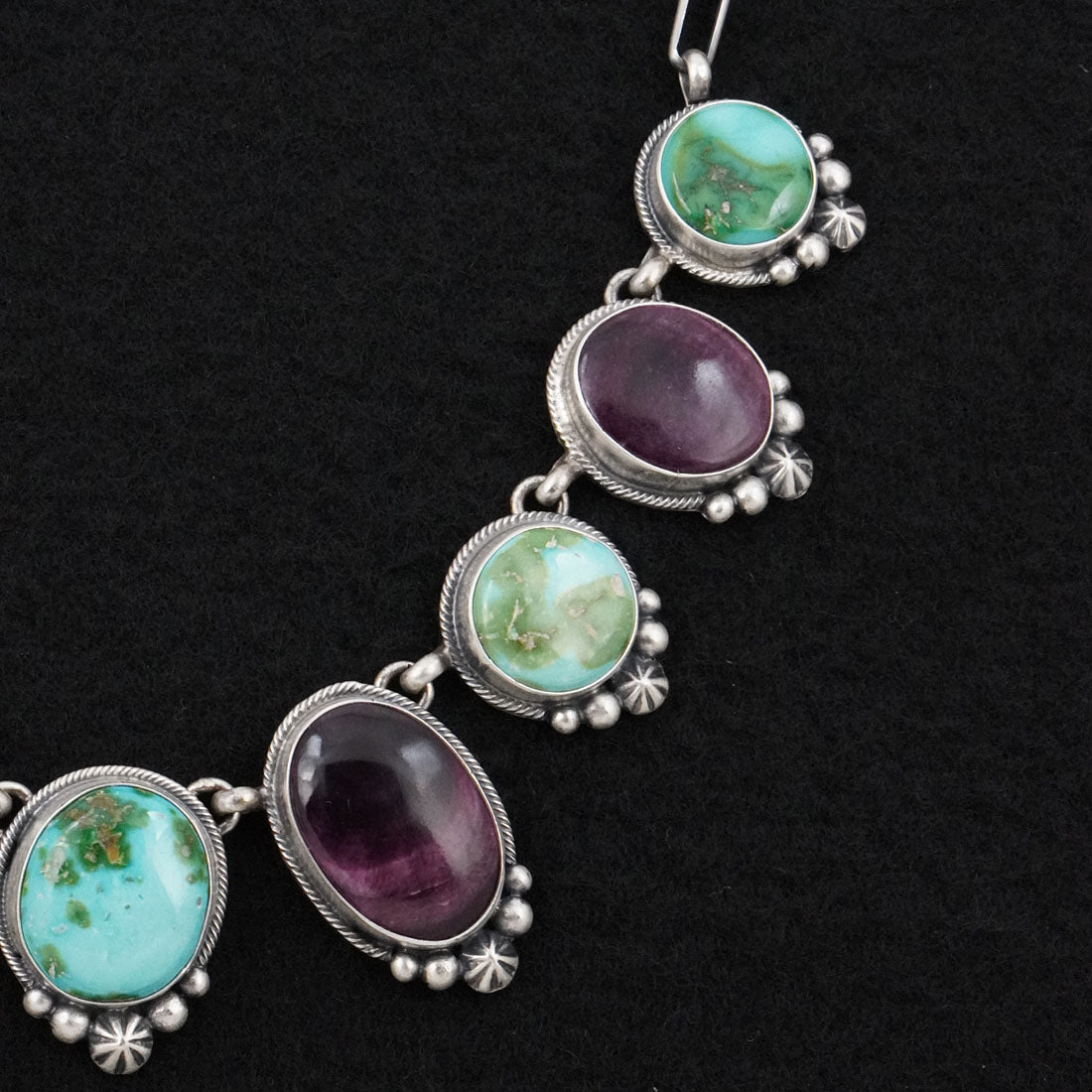 Darrin Livingston Turquoise, Spiny Oyster & Sterling Silver Necklace Set (Copy)