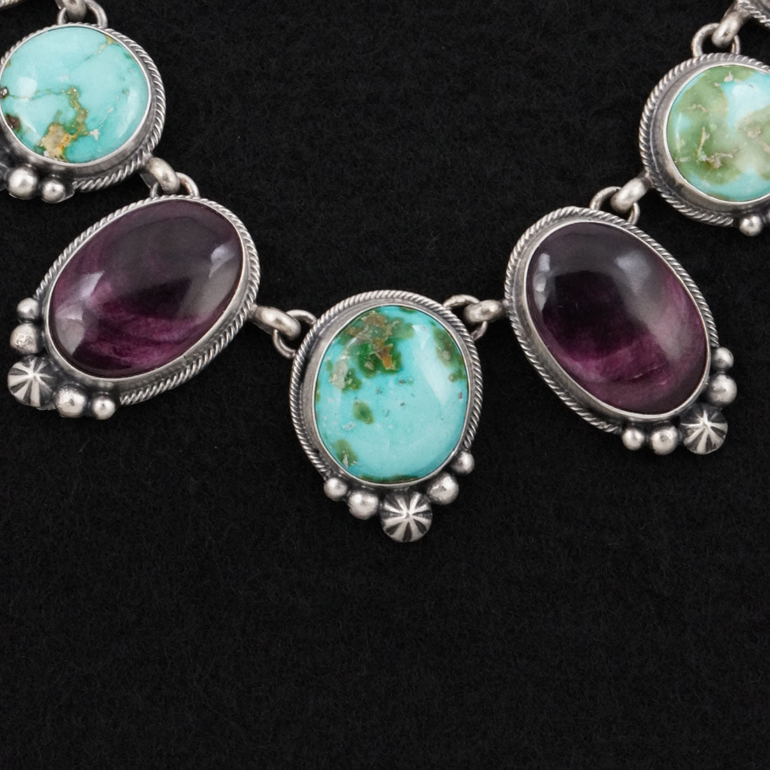 Darrin Livingston Turquoise, Spiny Oyster & Sterling Silver Necklace Set (Copy)