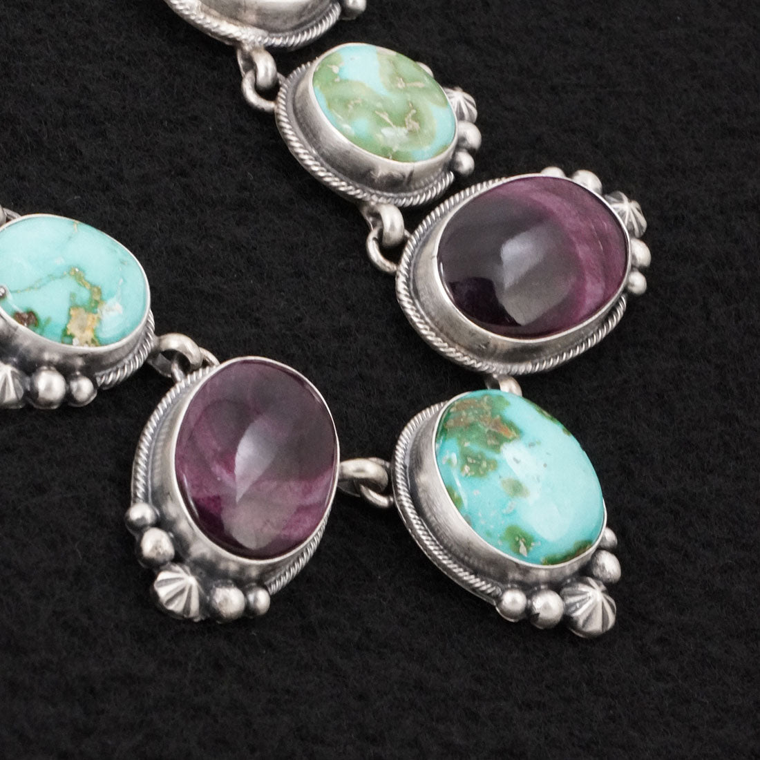 Darrin Livingston Turquoise, Spiny Oyster & Sterling Silver Necklace Set (Copy)