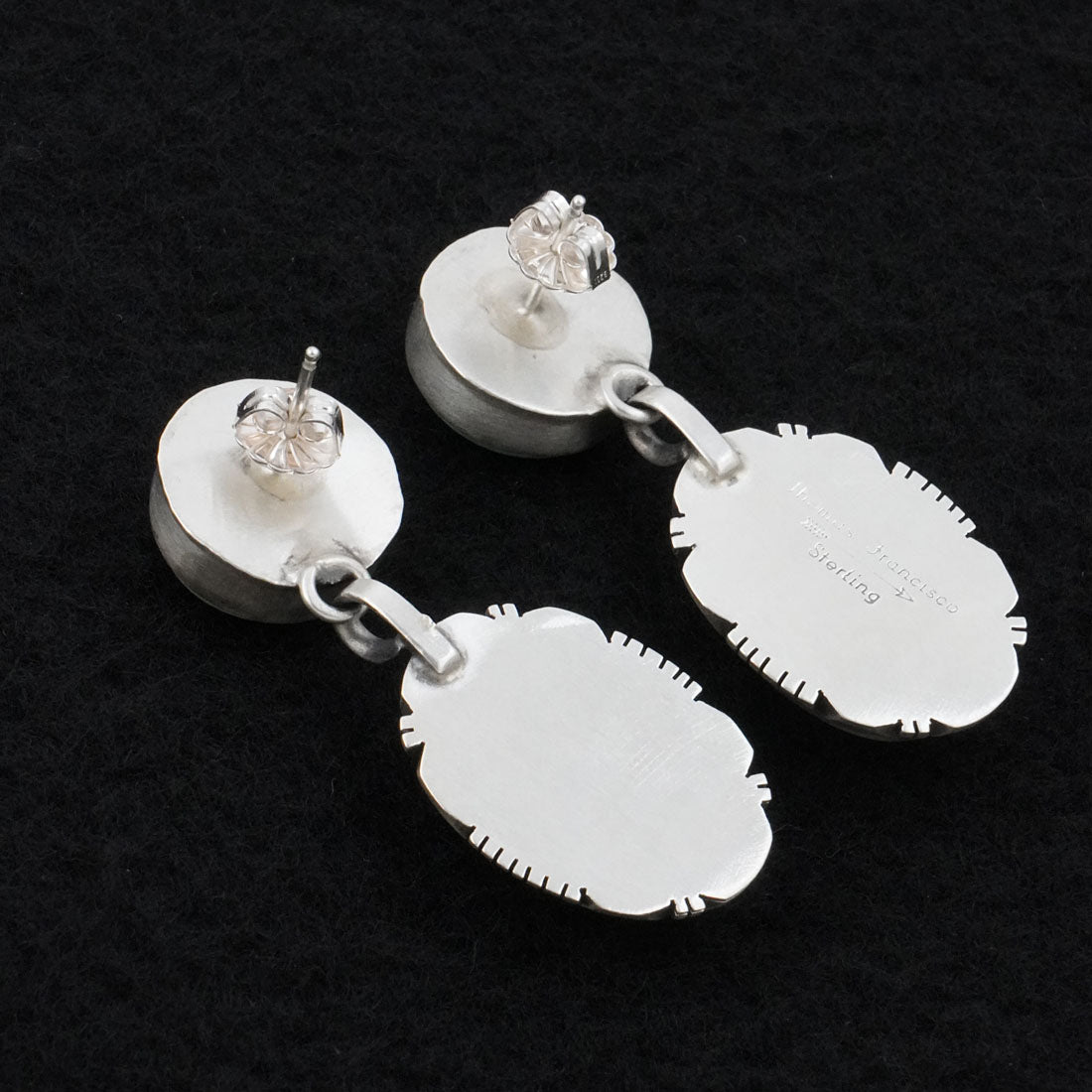 Thomas Francisco Turquoise, Spiny Oyster & Sterling Silver Earrings