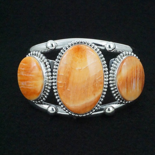 Kathleen Livingston Spiny Oyster & Sterling Silver Bracelet