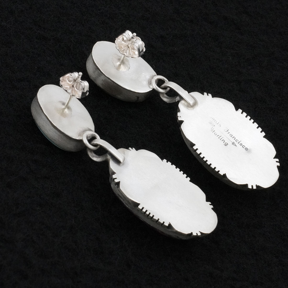 Thomas Francisco Turquoise, Spiny Oyster & Sterling Silver Earrings