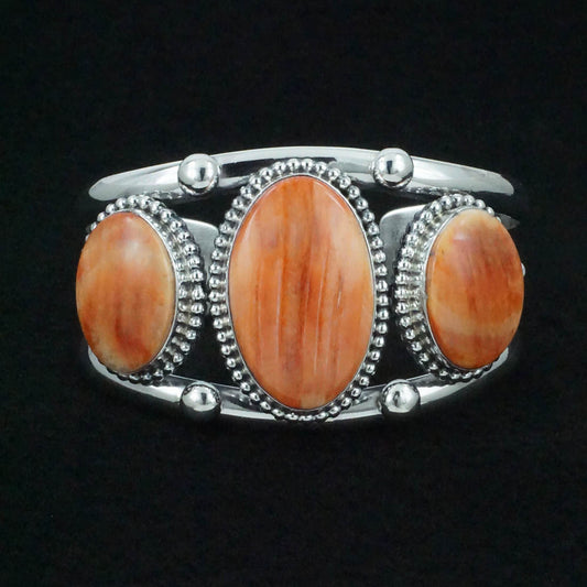 Kathleen Livingston Spiny Oyster & Sterling Silver Bracelet