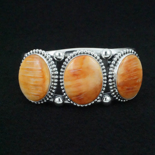 Kathleen Livingston Spiny Oyster & Sterling Silver Bracelet