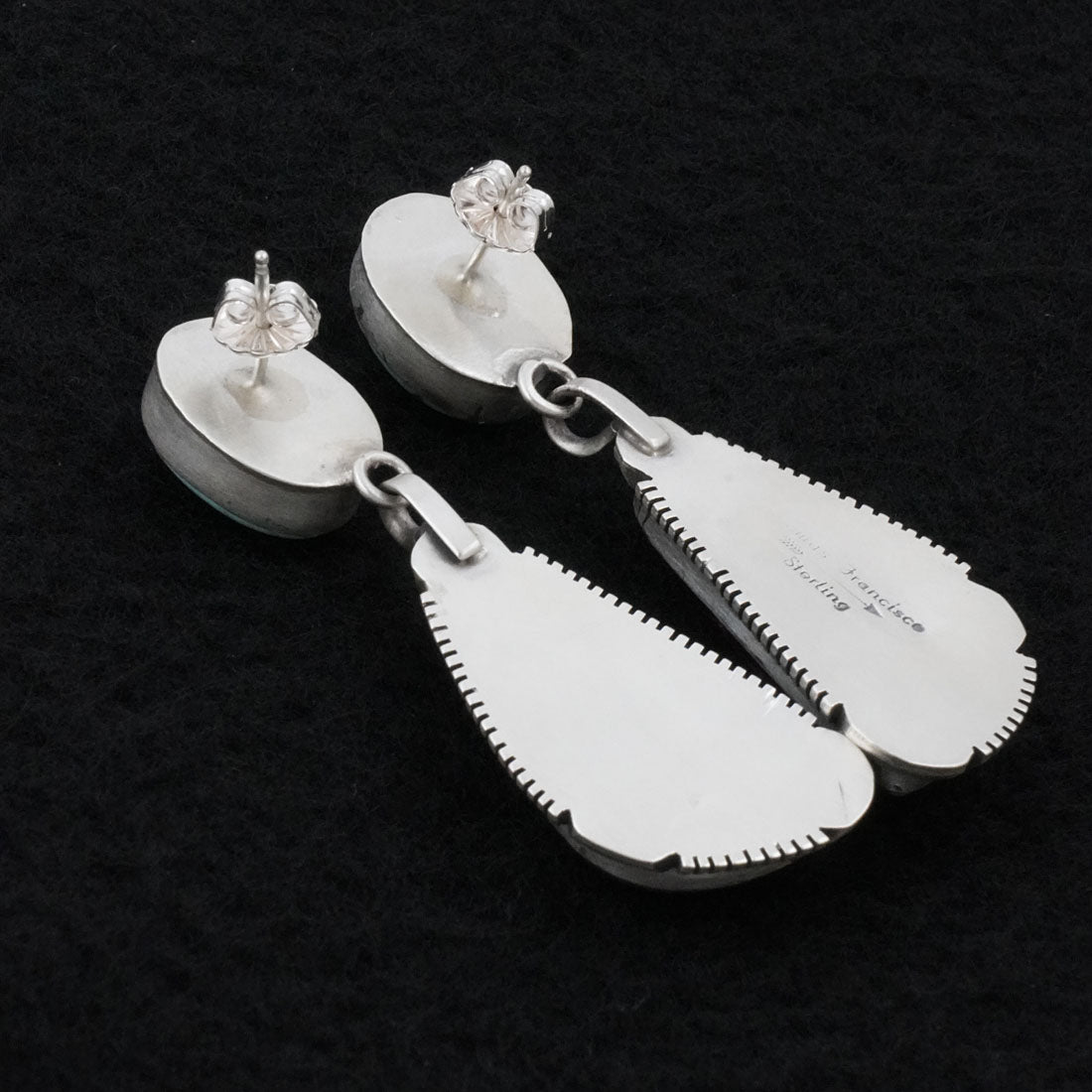 Thomas Francisco Turquoise, Spiny Oyster & Sterling Silver Earrings