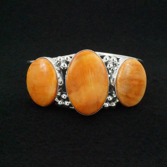Paul Livingston Spiny Oyster & Sterling Silver Bracelet