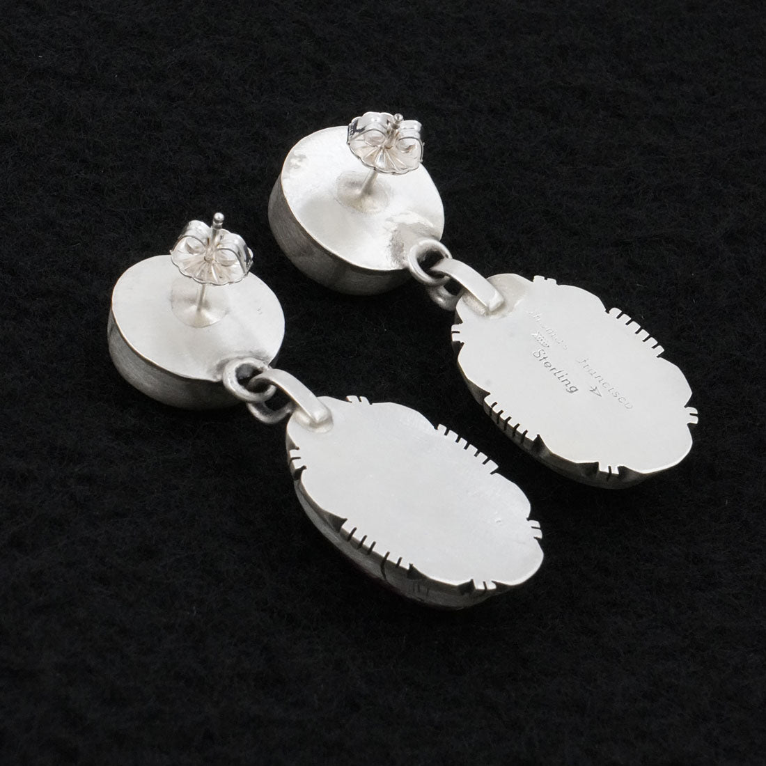 Thomas Francisco Turquoise, Spiny Oyster & Sterling Silver Earrings
