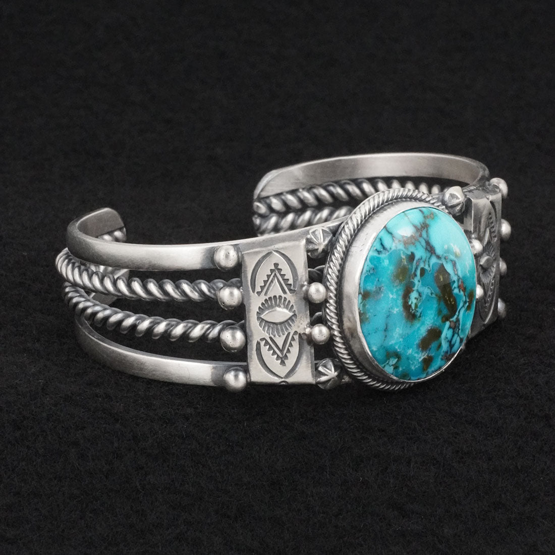Daniel Benally Turquoise & Sterling Silver Bracelet