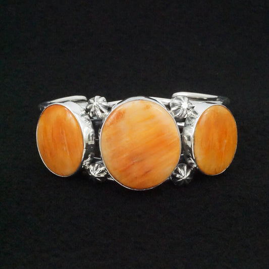 Paul Livingston Spiny Oyster & Sterling Silver Bracelet