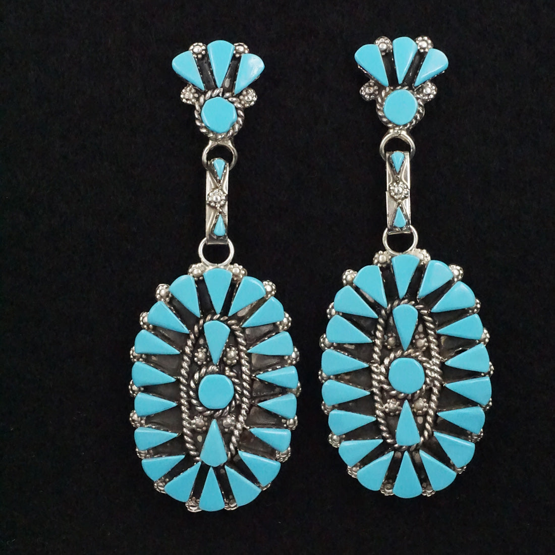 Merlinda Chavez Turquoise & Sterling Silver Earrings