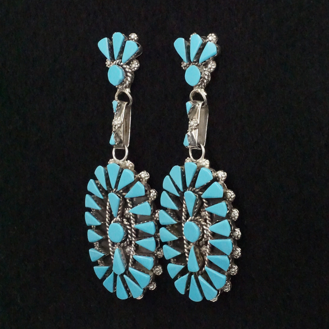 Merlinda Chavez Turquoise & Sterling Silver Earrings